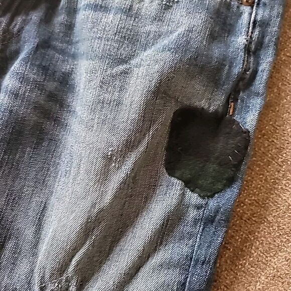 Polo Ralph Lauren Adult Womens 31 Jeans Astor Slim Boyfriend Distressed Patched - Picture 12 of 16